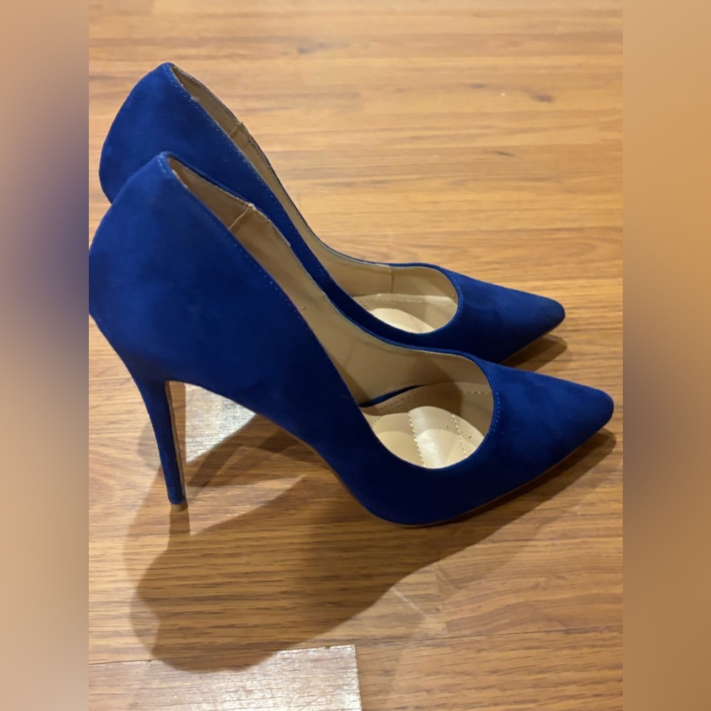 High heels 4 inch - Cobalt blue